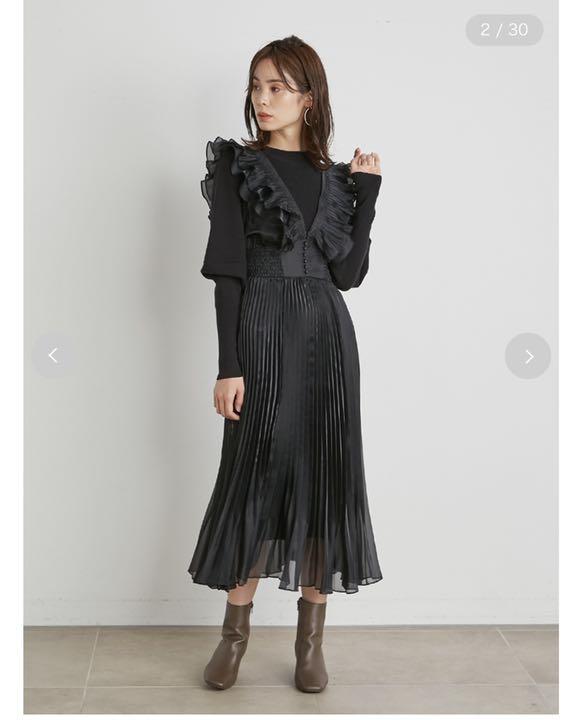 50%OFF】 snidelシアーレイヤードニットワンピース - ロング 50%OFF】 snidelシアーレイヤードニットワンピース - ロング