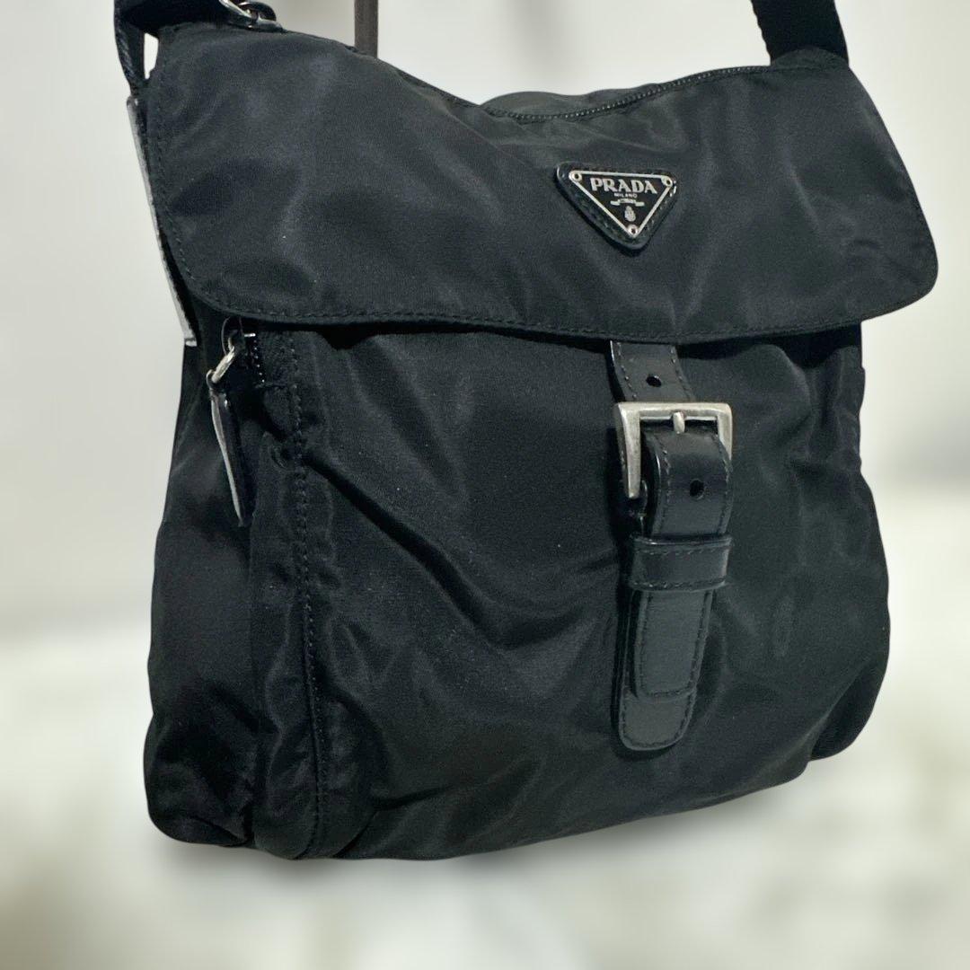 ✨極美品✨PRADA プラダ ショルダーバッグ ナイロン ブラック