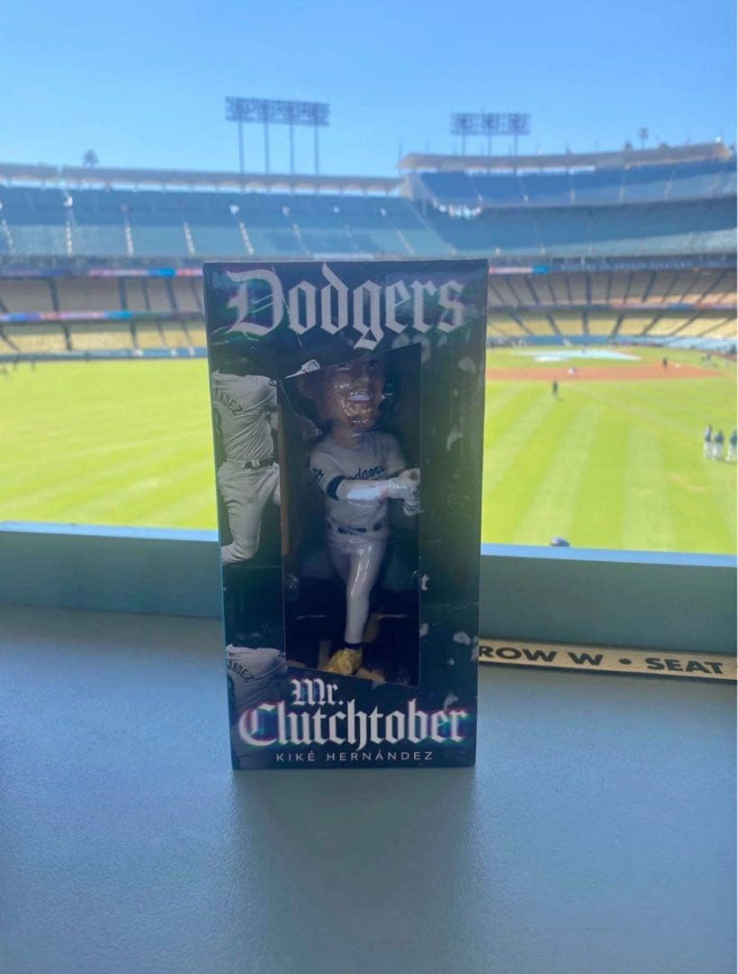 8/31 球場配布品 キケ・ヘルナンデス ボブルヘッド MLB ドジャース