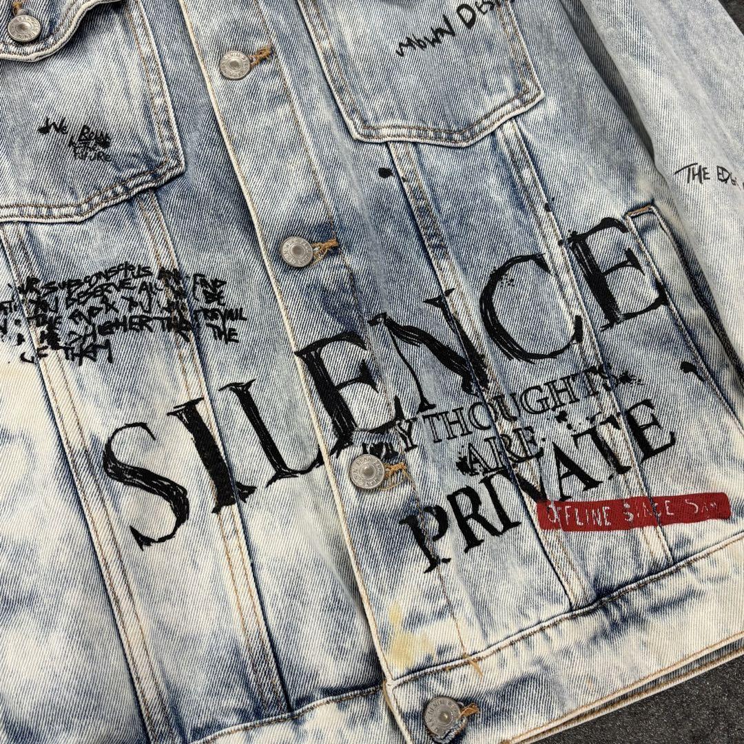 ZARA デニムジャケット グラフィックプリント 新品タグ付き ZARA MEN GRAFFITI PRINT DENIM JACKET SIZE M 1466/305 | eBay