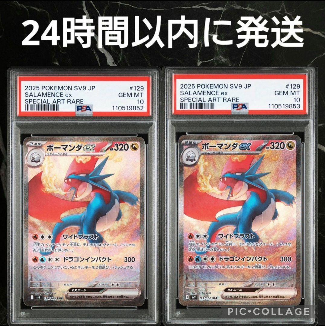 【PSA10】【連番】ボーマンダex SAR 2枚セット #9852-3