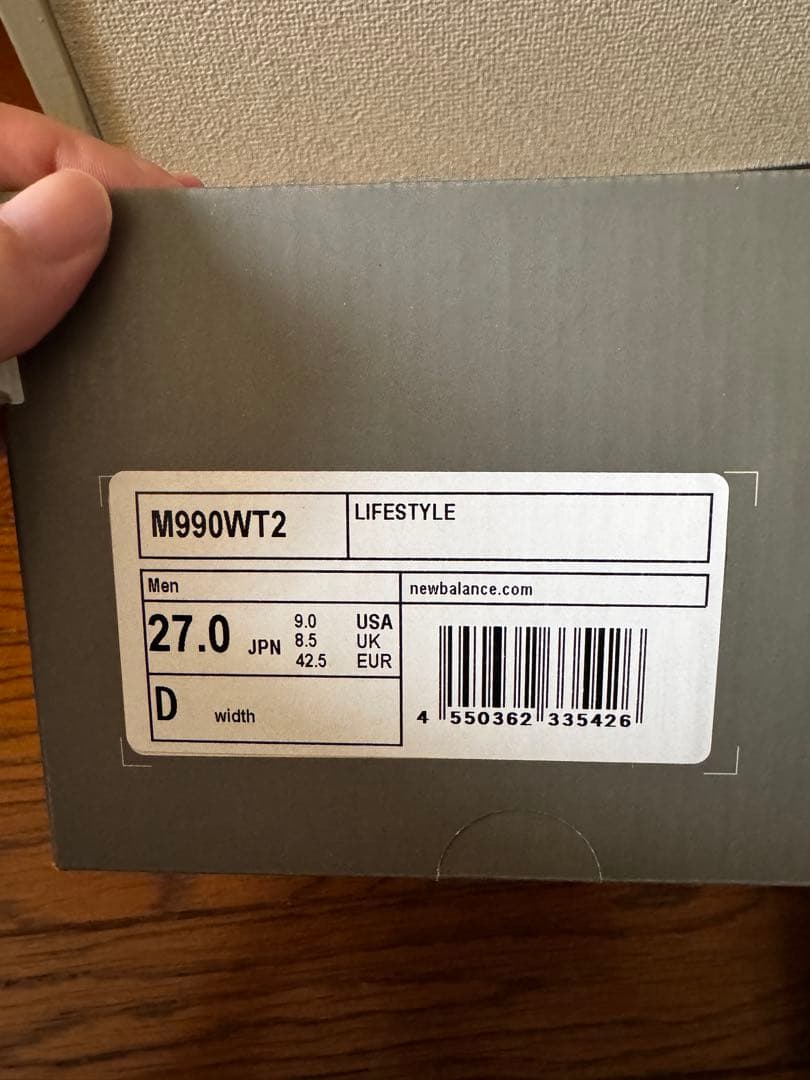 WTAPS × New Balance M990WT2 990v227cm