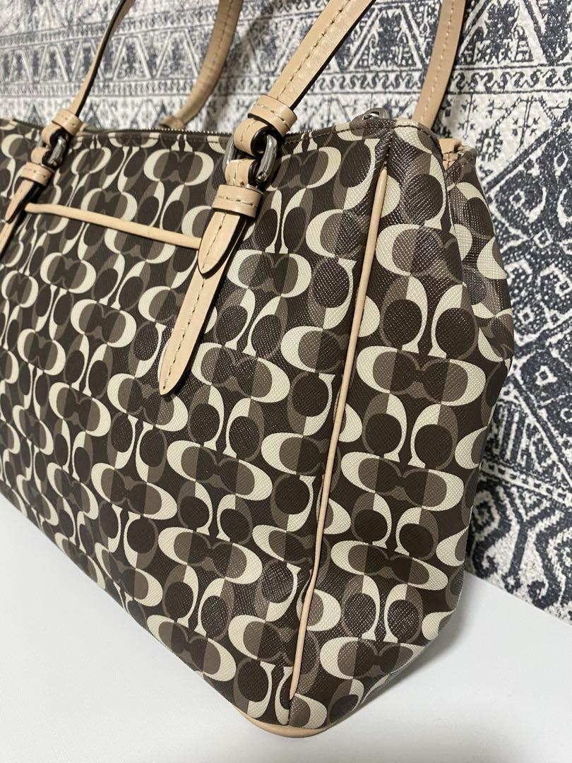 【美品】COACH コーチ ペイトンドリーム シグネチャー トートバッグ