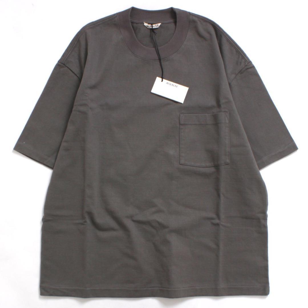 24ss AURALEE HEAVY WEIGHT TEE GRAY Tシャツ 画像6