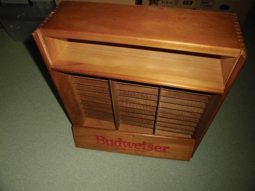 80s Budweiser/バドワイザー 木製コレクションボックス