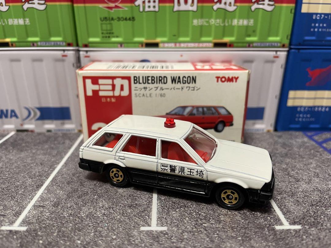 トミカ赤箱　ミニカーショップイケダ特注　ブルーバードワゴン　パトカー