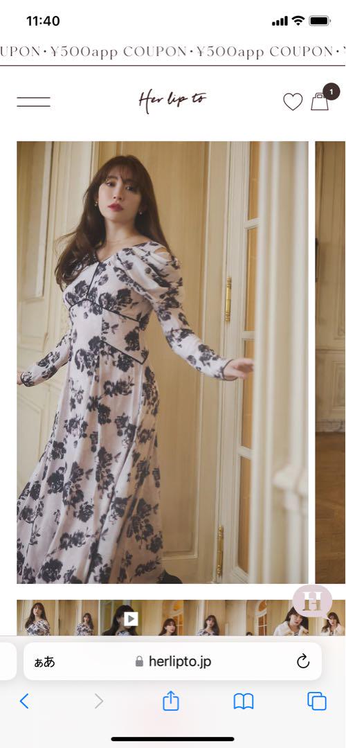 ワンピース Winter Rose Dress ワンピース Winter Rose Dress herlipto Winter Rose Dress M