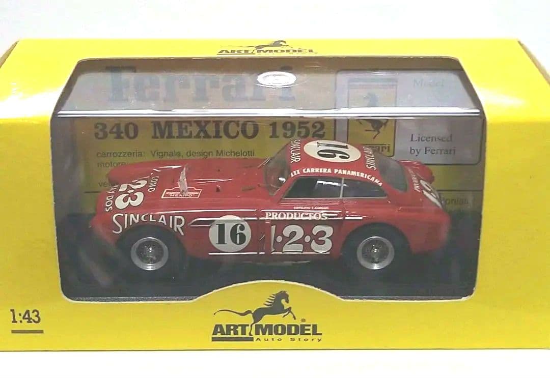 ☆絶版希少【アートモデル】1/43 フェラーリ 340 メキシコ 1952