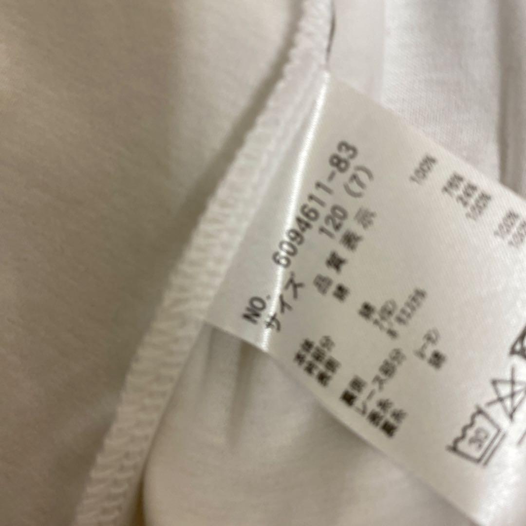 美品　ホワイト 長袖ブラウス レース襟