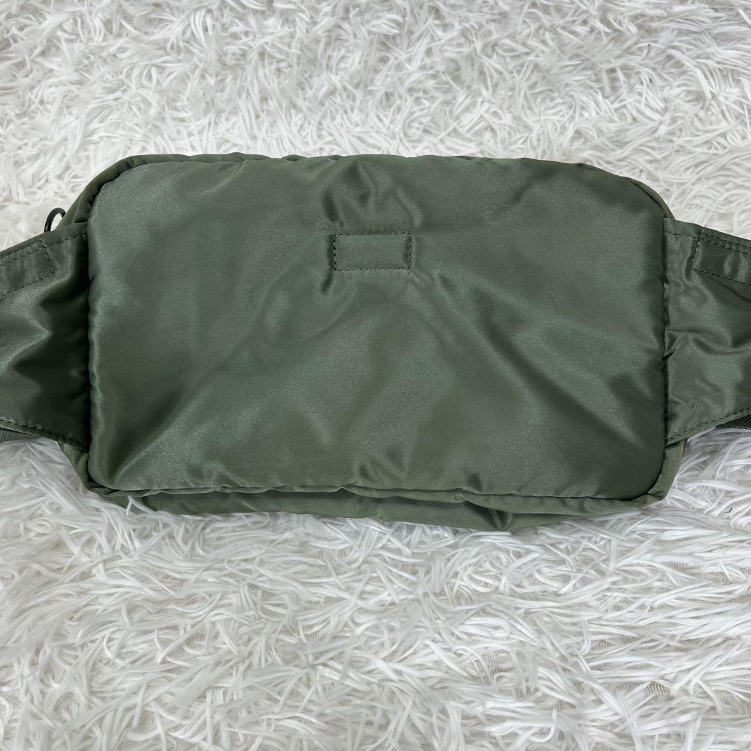 極美品✨ PORTER タンカー ボディバッグ グリーン 日本製 ☆美品☆ PORTER TANKER WAIST BAG GREEN