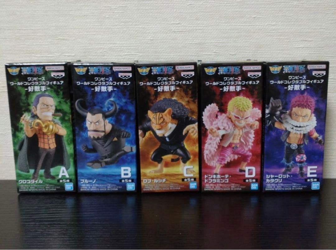 ワンピース　ワールドコレクタブルフィギュア　ワーコレ　好敵手　5種