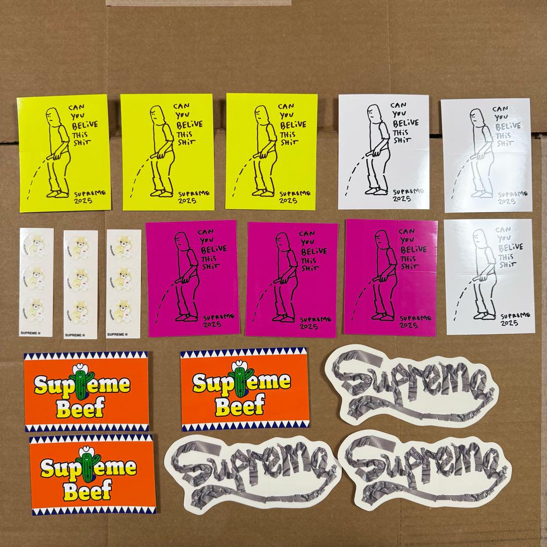 Supreme Scratch Off Box Logo Sticker 3M Silver Reflective