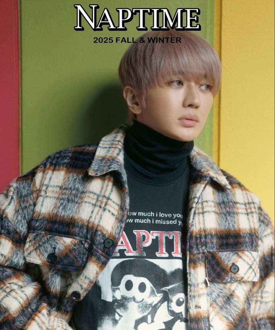 naptime チェック中綿ジャケット