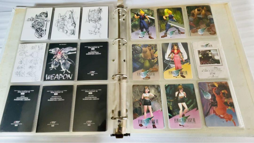 FINAL FANTASY VII カードダスマスターズ　オフィシャルバインダー Final Fantasy VII 7 Carddass Masters 140 Cards Complete