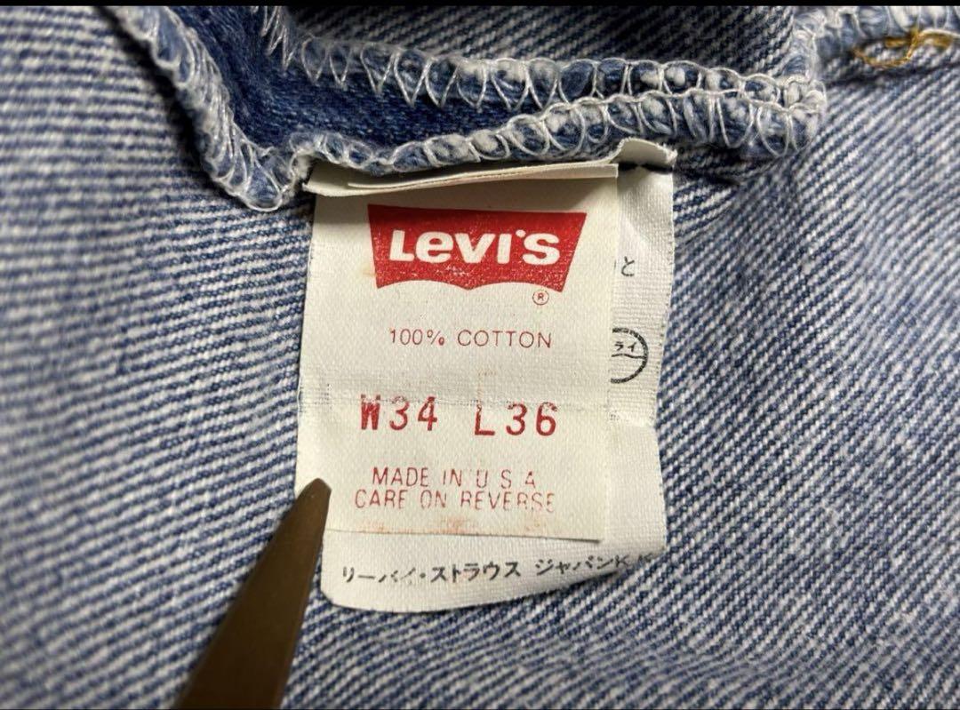 91年製赤文字501】Levi's 501 USA製 レギュラーW34 - メルカリ