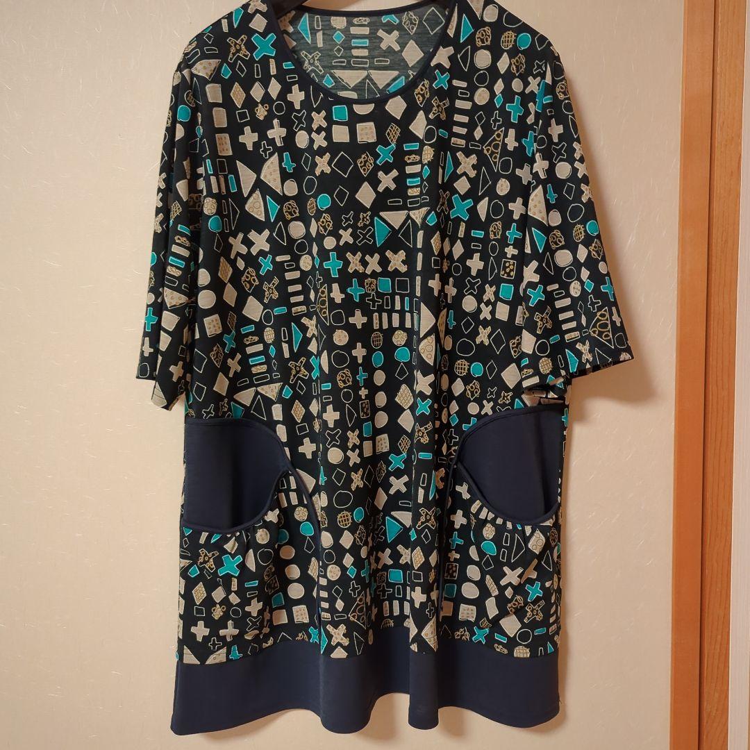 PLATS PLEASE! 幾何学模様 半袖チュニック サイズ3 ミゼール 幾何学模様 半袖チュニック サイズLL - メルカリ