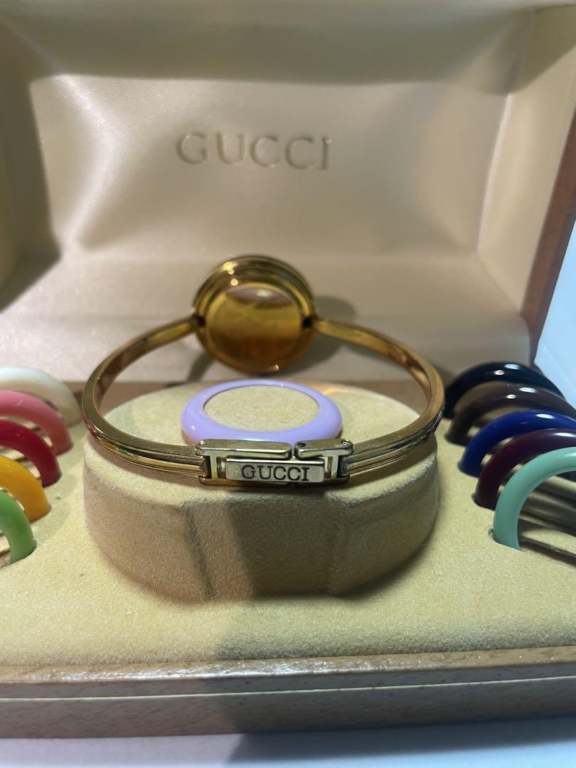 GUCCI グッチ ゴールド　チェンジベゼル　ケース付き　ビンテージ