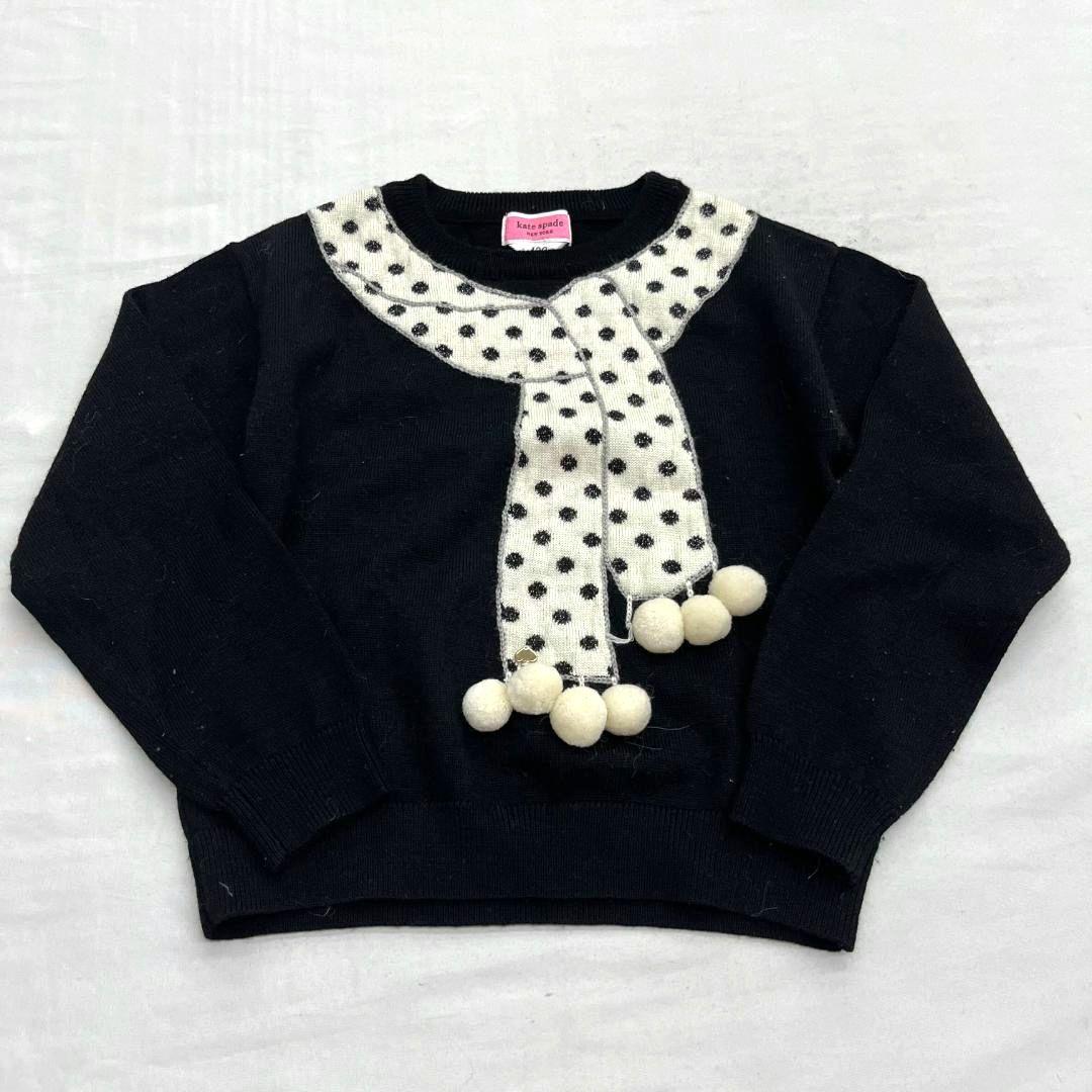 kate spade ドット柄スカーフ 長袖 セーター ニット 120 - メルカリ