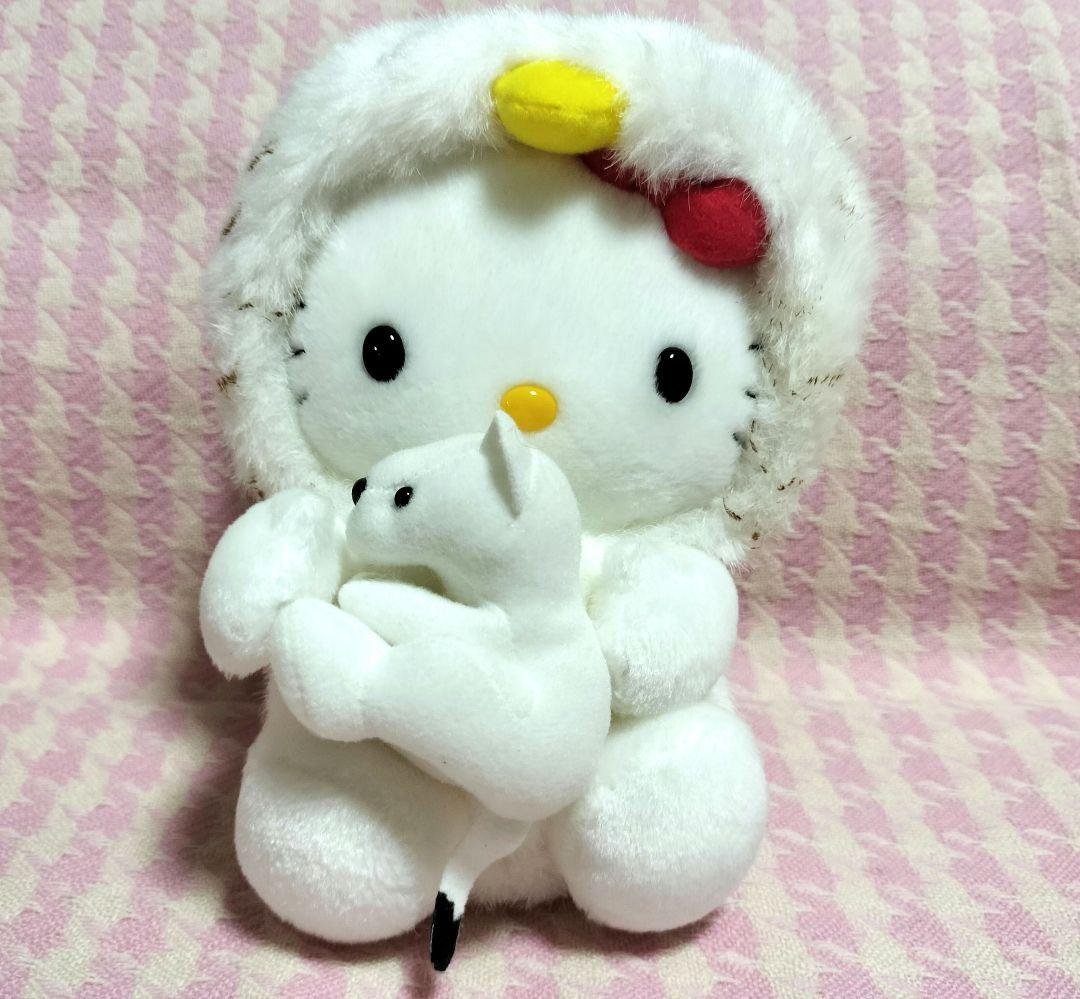 ハローキティ オコジョ 雷鳥 キティ ぬいぐるみ 2003年 ご当地