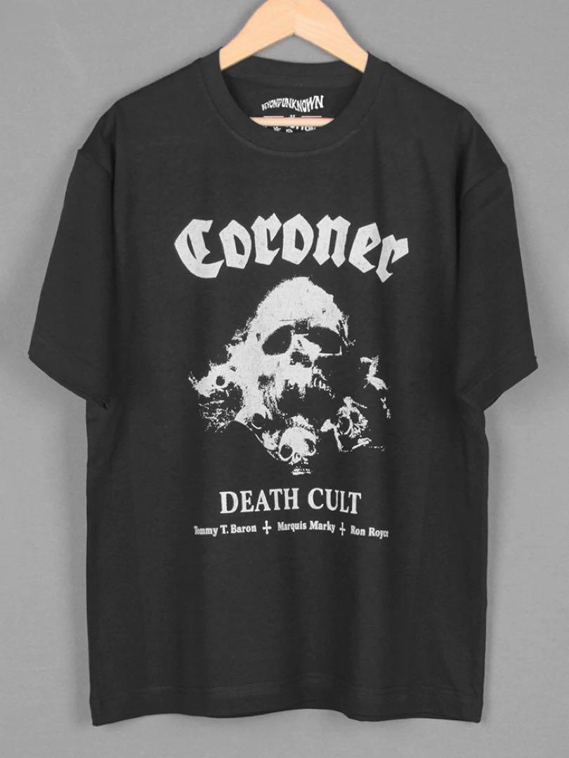 CORONERバンドTシャツ　ユニセックス　ロックライブ必見アイテム
