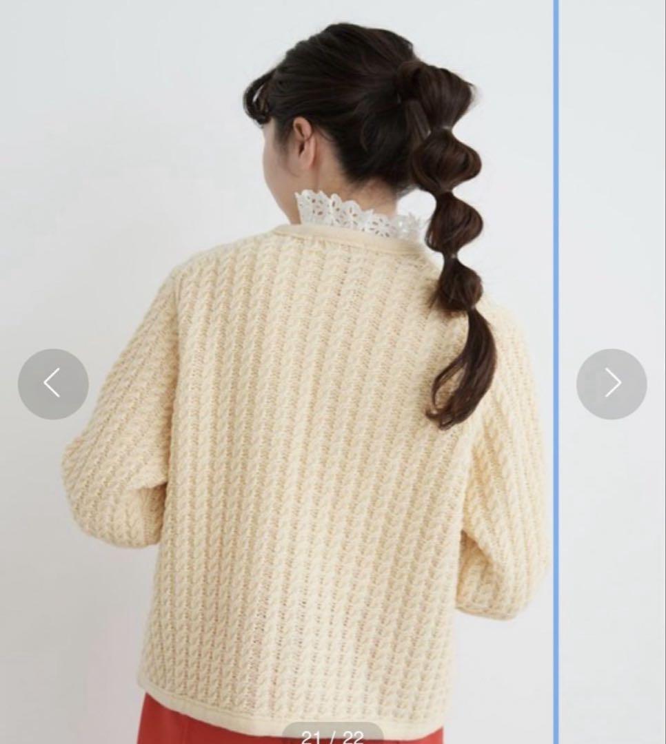 CHILD WOMAN チェリー刺繍カーディガン