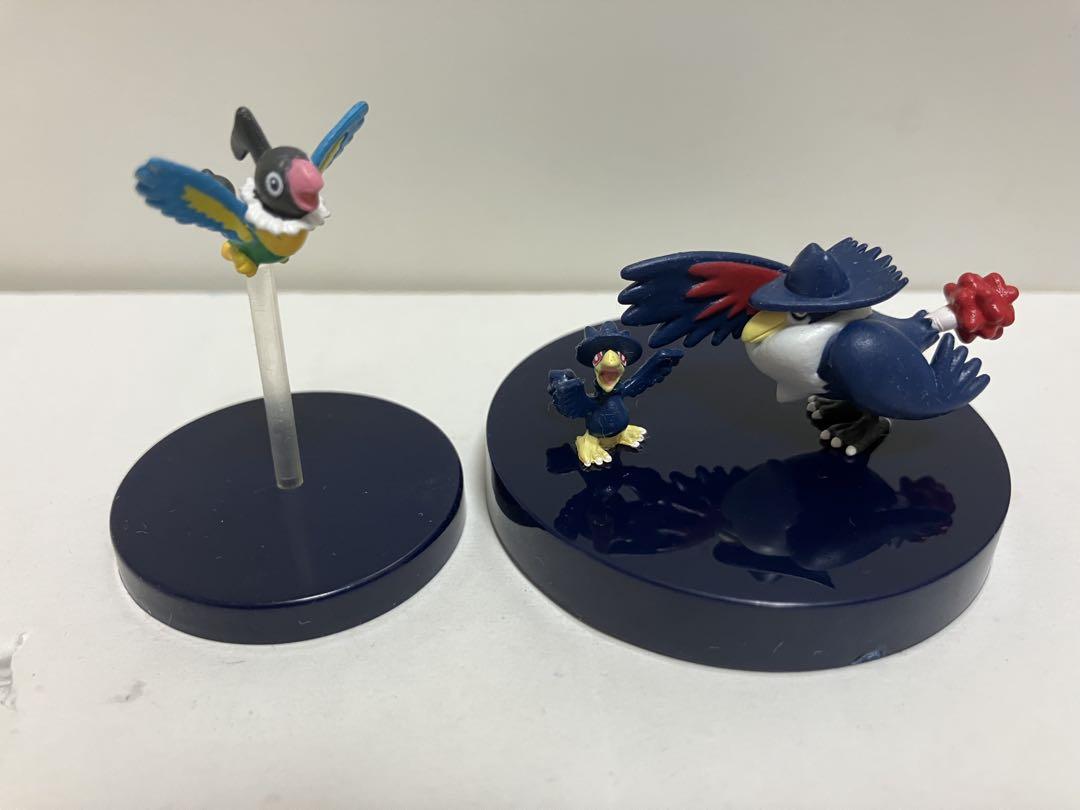 立体ポケモン図鑑　ヤミカラス　ドンカラス　ペラップ　フィギュア　TOMY