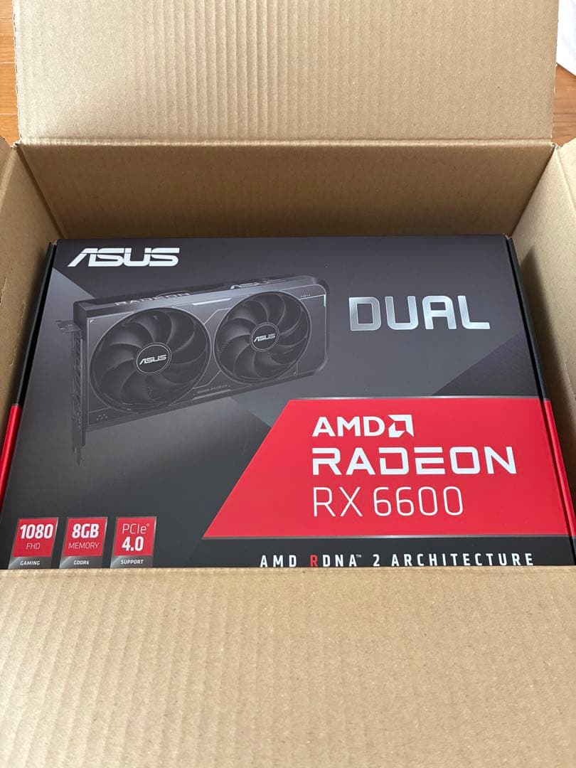 AMD Radeon RX6600 gpu 分解歴あり　動作品