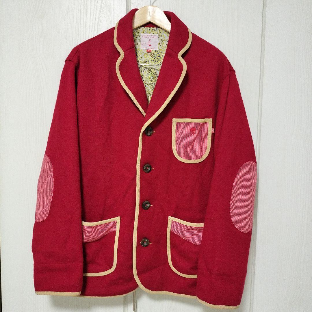 Kawatani Shirt 　赤　ジャケット　コート　コキア　川谷シャツ