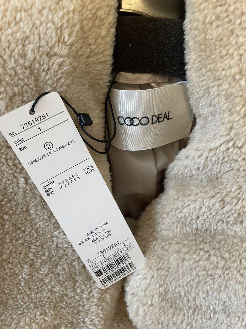 COCO DEAL ボアケープコート