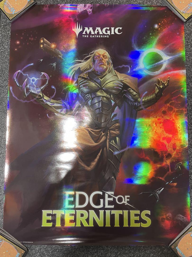 MTG エメトセルク　foil仕様ポスター　未使用 MTG エメトセルク ファイナルファンタジー ポスター キラ ホロ