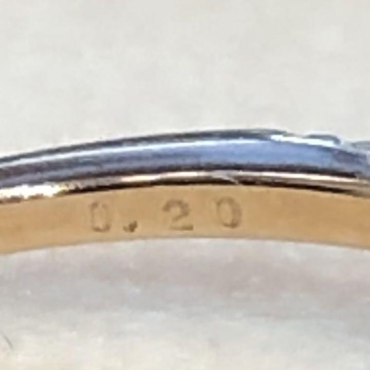 K18ダイヤモンドリング0.20ct 1.02g kRoJ3-m71524191799 国産HOT