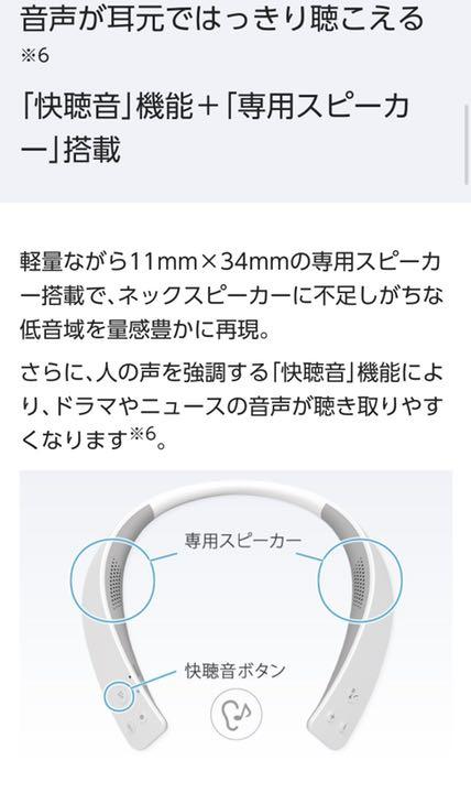 HOTSALE 新品 未使用 新型 ワイヤレスネックスピーカーシステム SC-WN10‼️ QLC37-m71524354593 在庫正規店