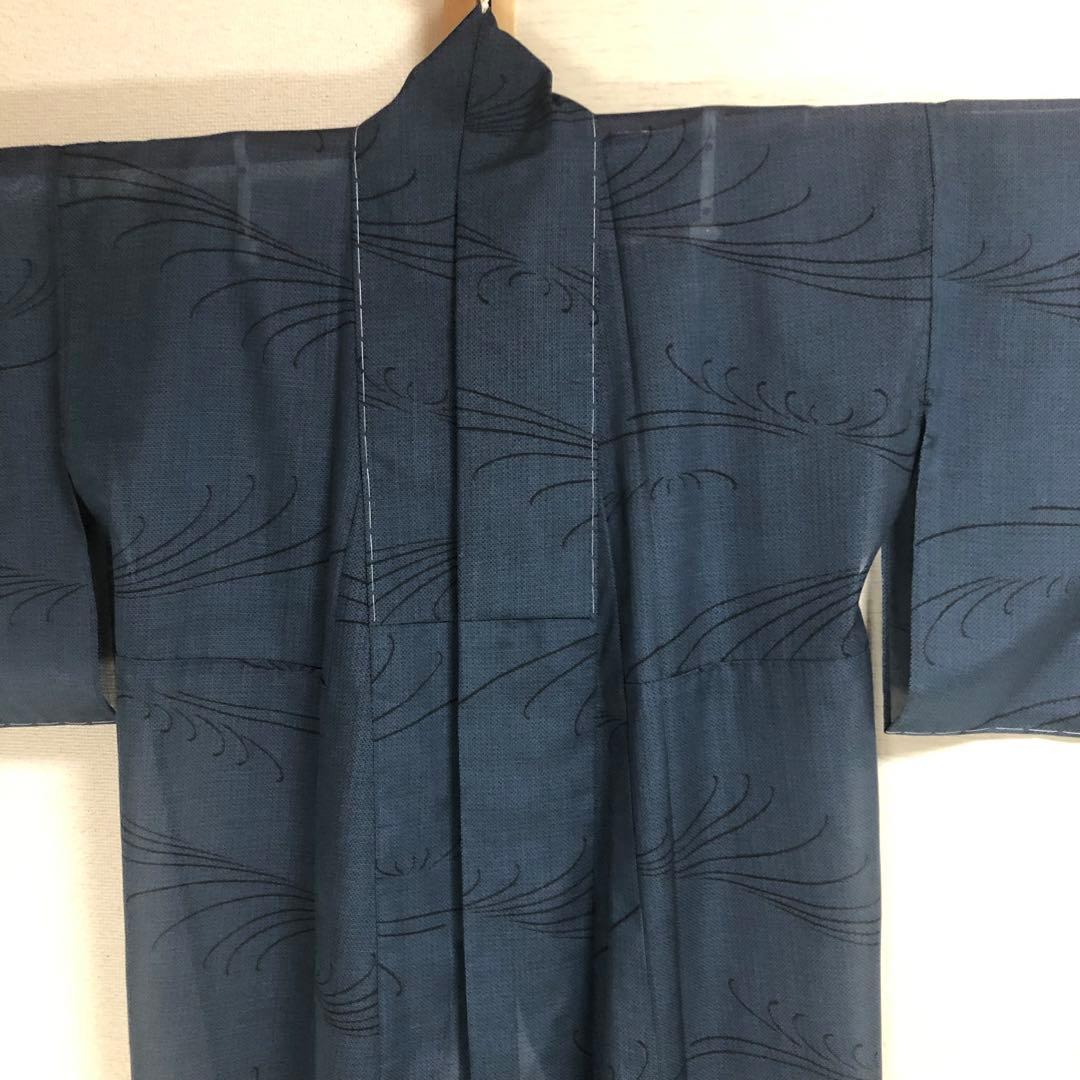 【未使用 トールサイズ】東レシルック 夏大島風 さんび荒川 裄丈70 身丈171 【未使用 トールサイズ】東レシルック 夏大島風 さんび荒川 裄丈70 身丈171