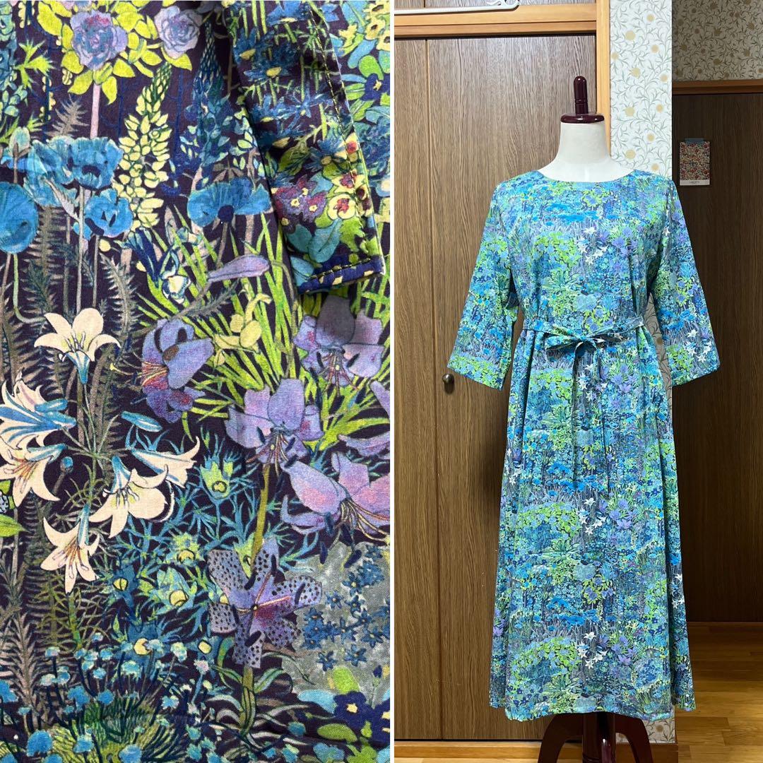 エミ様ハンドメイドリバティワンピース