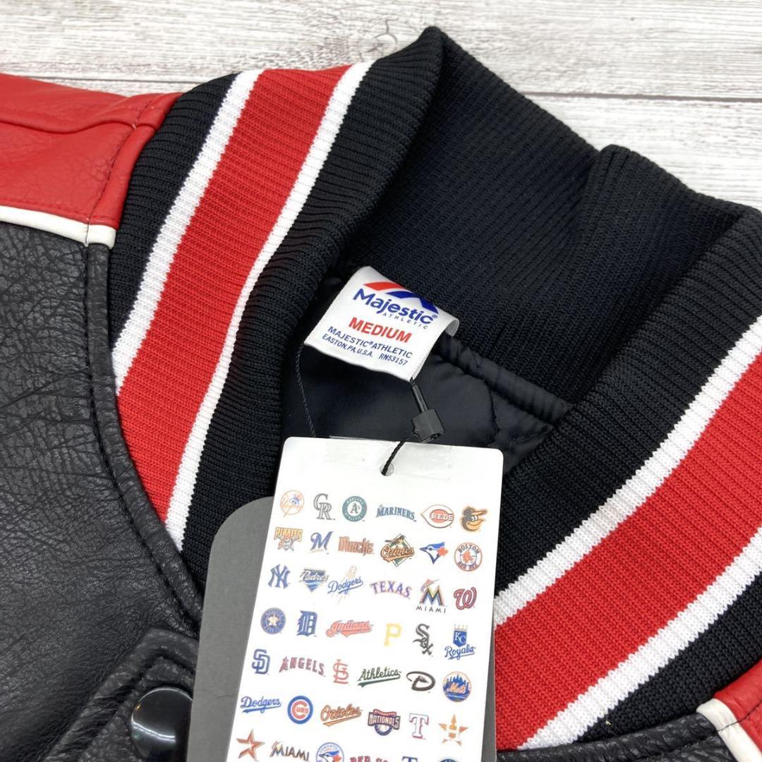 ∀ 未使用 majestic スタジャン ニューヨークヤンキース M レザー