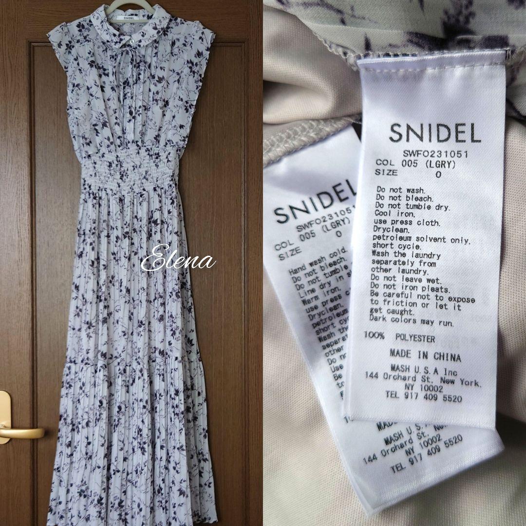 SNIDEL♡Sustainable フリル プリーツ ワンピース 画像4