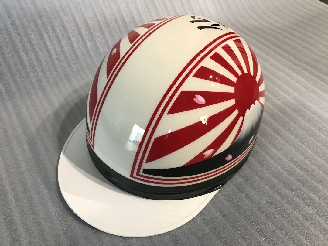 富士日章 コルク半 ヘルメット CBX400F 軽スロ 旭風防 アルフィン 桜 富士日章 コルク半 ヘルメット 旭風防 軽スロ 三段シート