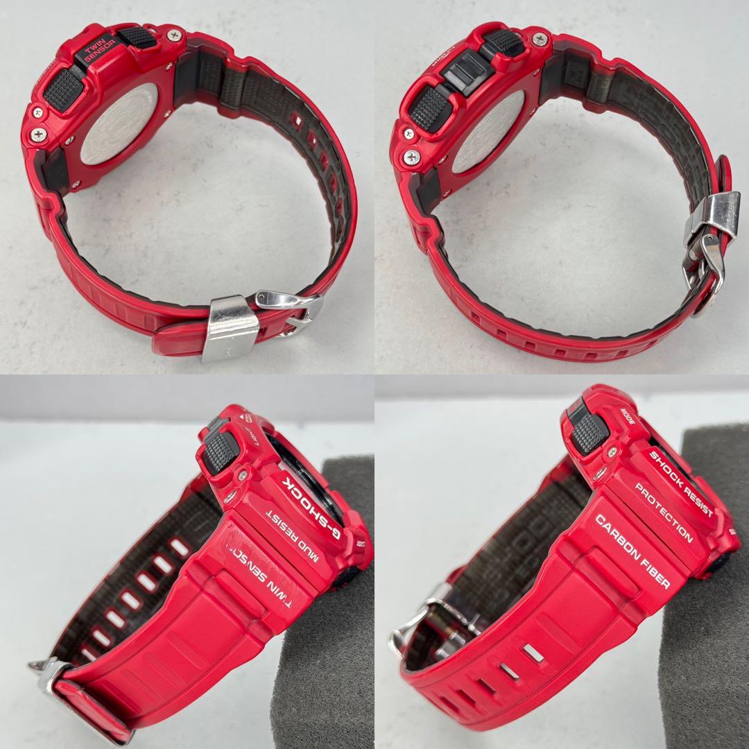 美品 G-SHOCK GW-9300RD マッドマン 限定 電波ソーラー レッド