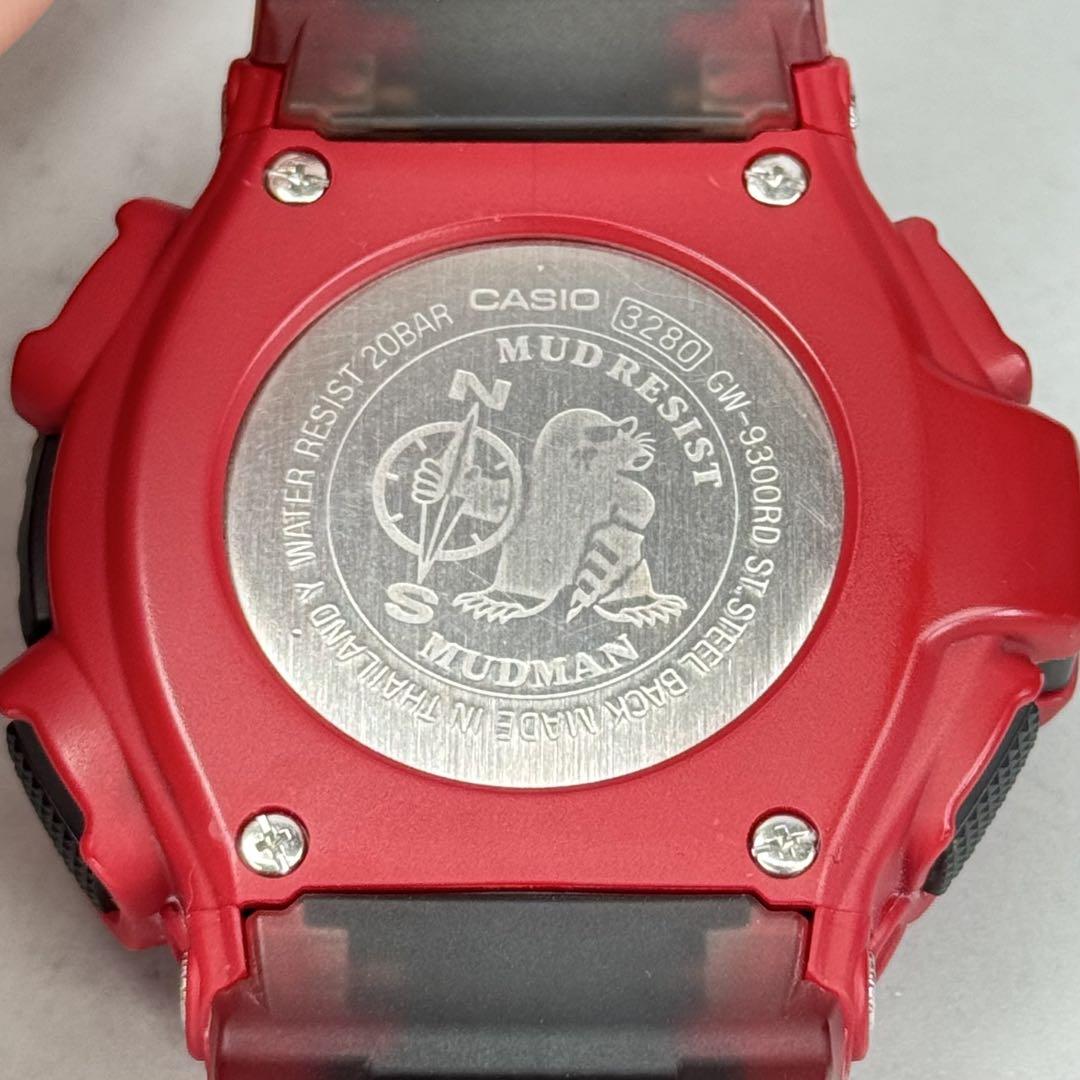 美品 G-SHOCK GW-9300RD マッドマン 限定 電波ソーラー レッド