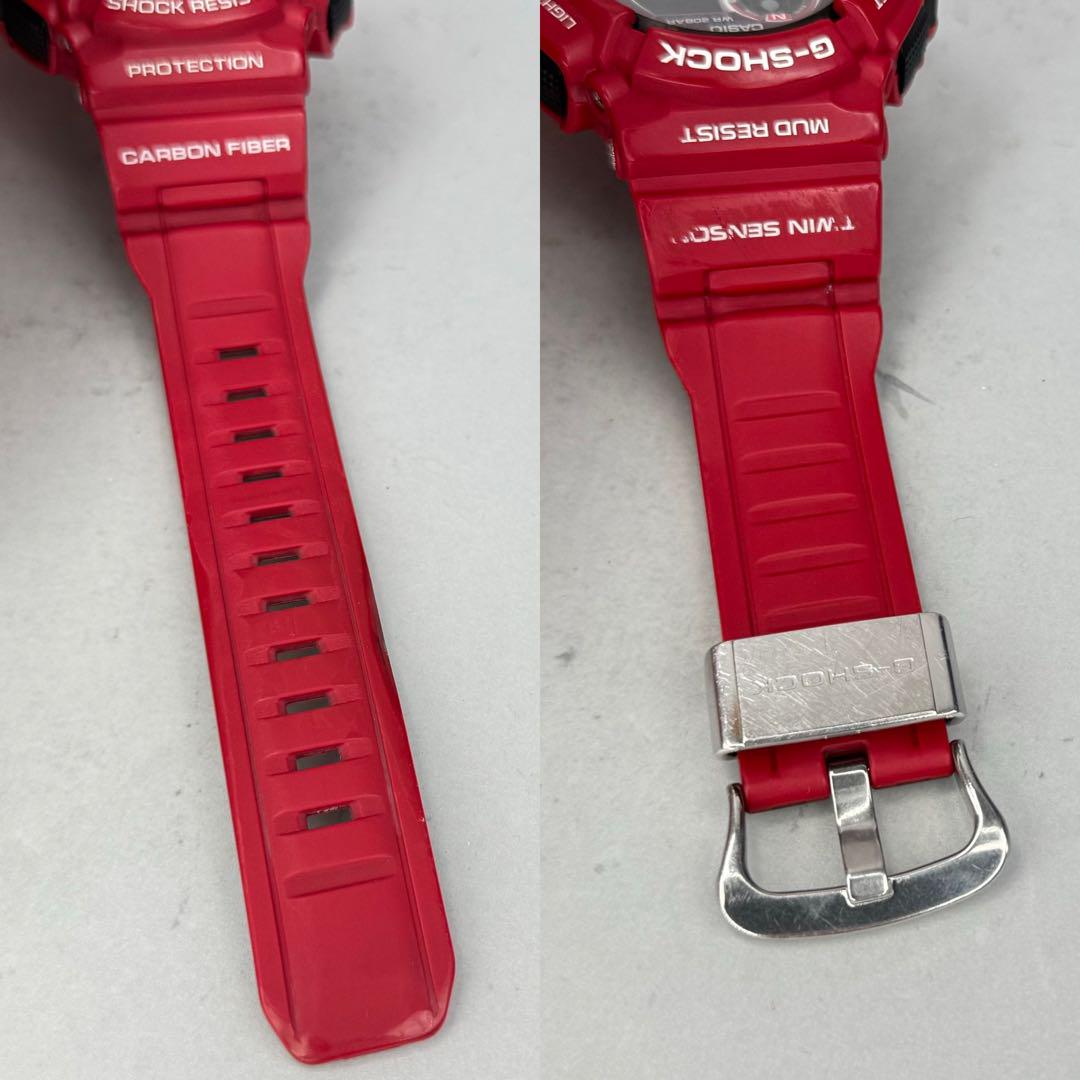 美品 G-SHOCK GW-9300RD マッドマン 限定 電波ソーラー レッド