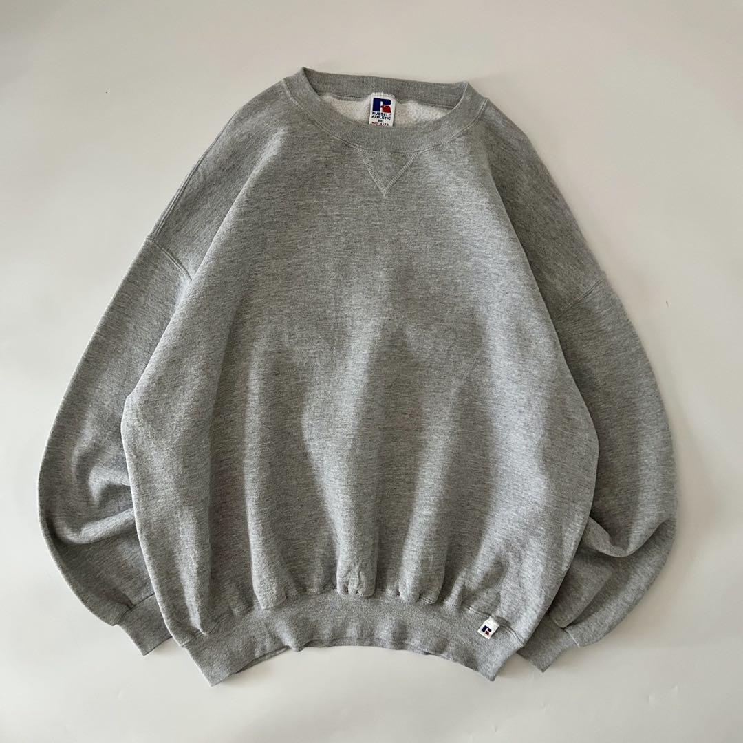 POST JUNK / 90's RUSSELL ATHLETIC USA製 杢グレー 無地