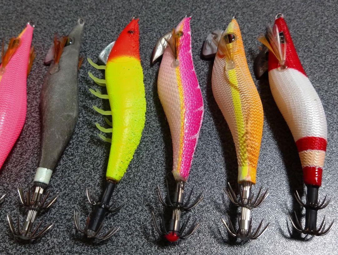 2.5号 エギ 中古品 10個セット ① イカメタル オモリグ がまかつ