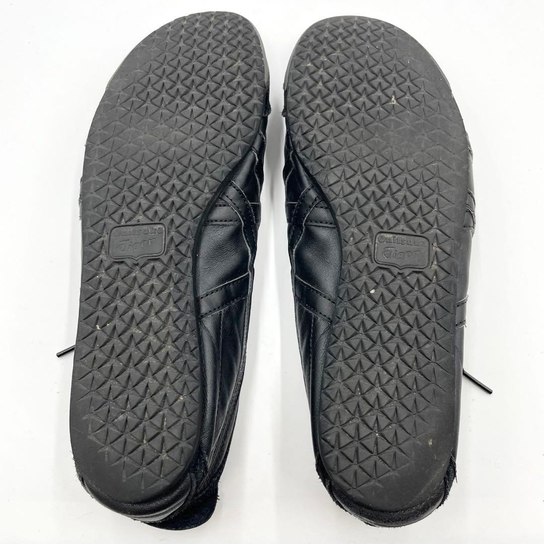 オニツカタイガー スニーカー メキシコ66 レザー 27.5 黒 Y1073