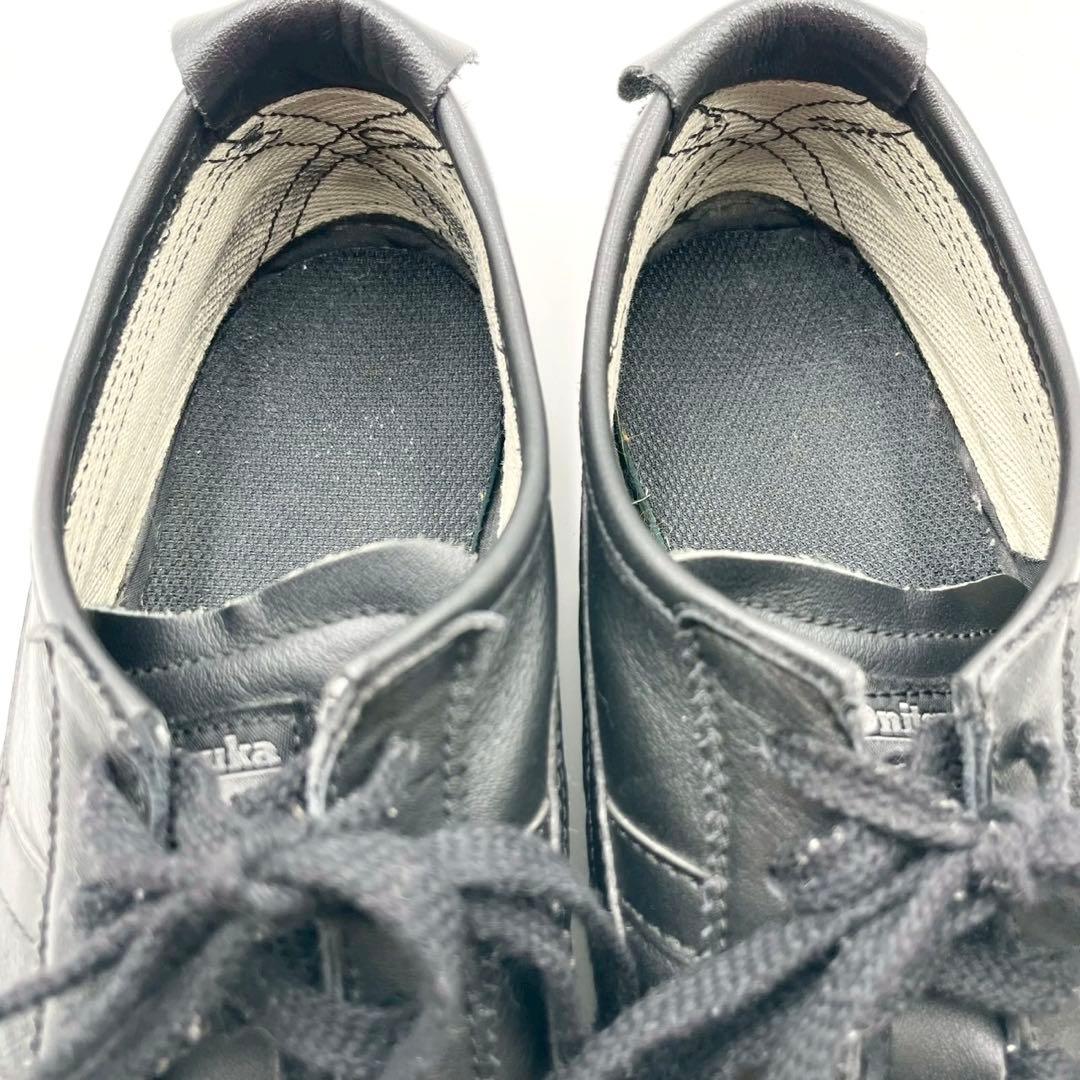 オニツカタイガー スニーカー メキシコ66 レザー 27.5 黒 Y1073