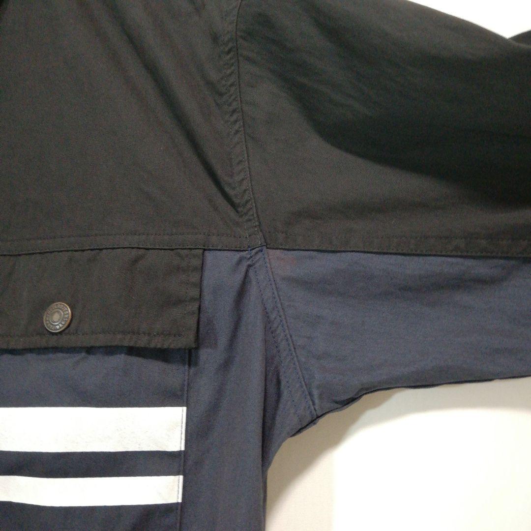 桃太郎ジーンズ 出陣 長袖シャツ ネイビー 黒 MOMOTARO JEANS L 桃太郎ジーンズ 出陣 長袖シャツ ネイビー 黒 MOMOTARO JEANS L