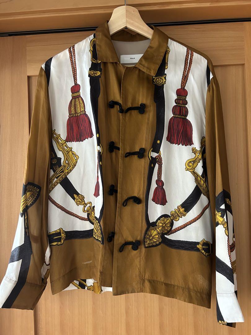 送料無料の通販 TOGA PULLA 19SS スカーフプリントカンフーシャツ レディース シャツ/ブラウス(長袖/七分)