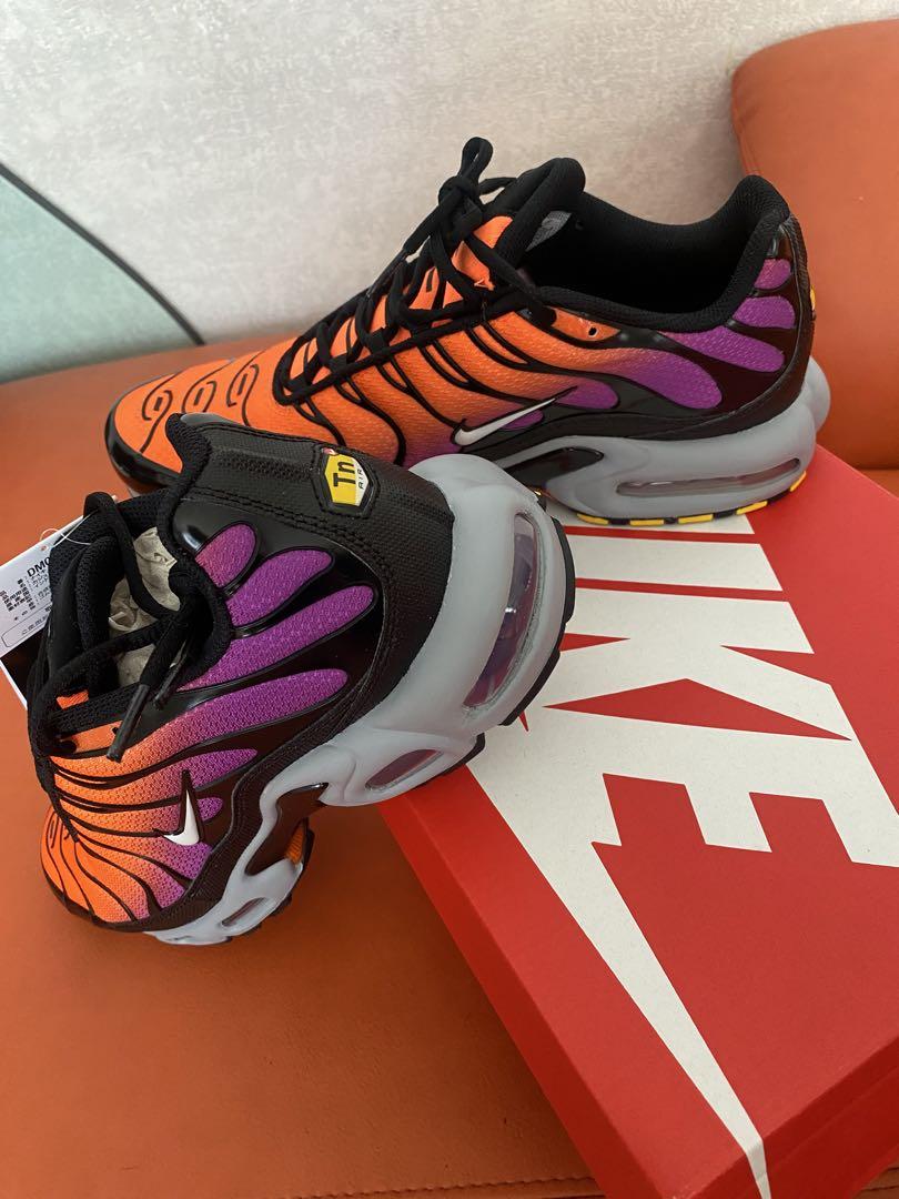 28.5【中古】NIKE Air Max Plus ブラック/オレンジ/パープル