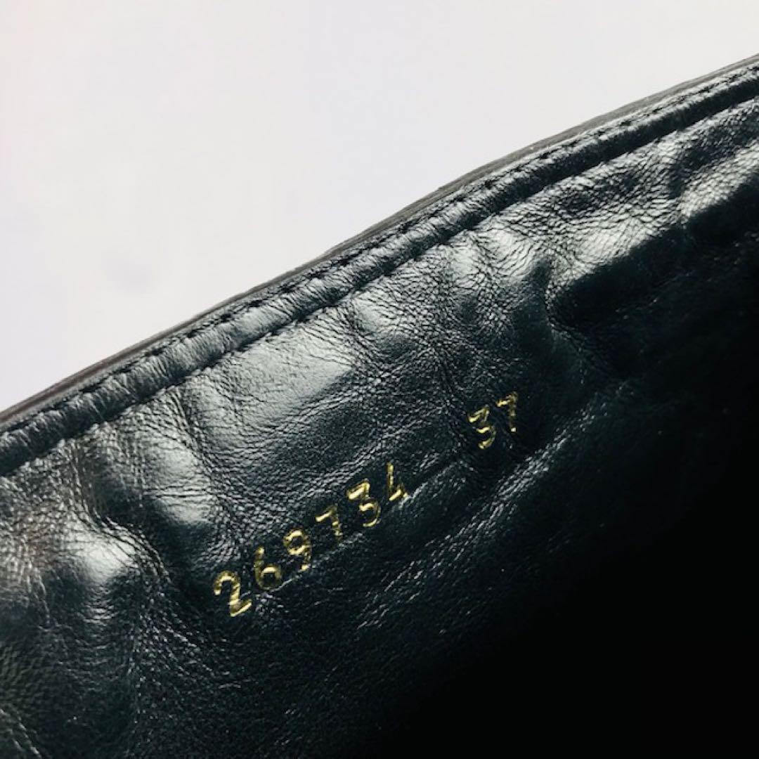 美品★GUCCI・グッチ シボレザー メタルGGタッセル付 ロングブーツ(37)