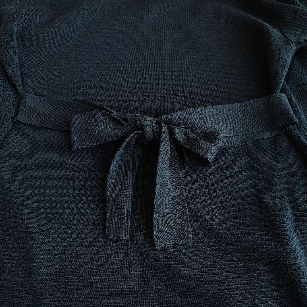 ブルーレーベル 長袖 釦レスロングカーディガン グレー 紺 38 M 2枚組