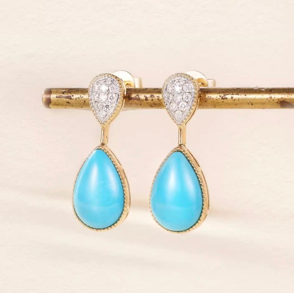 ドロップ ピアス K18YG 18k 18金 イエロー ゴールド 雫 露